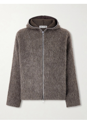 Our Legacy - Brushed-Knit Zip-Up Hoodie - Men - Brown - IT 44