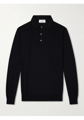 Lardini - Virgin Wool Polo Sweater - Men - Black - S