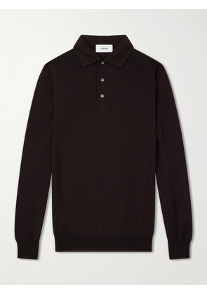Lardini - Virgin Wool Polo Sweater - Men - Brown - S