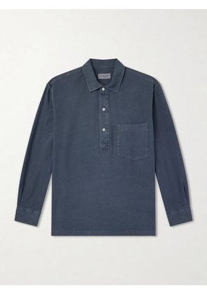 Officine Générale - Jordy Cotton-Twill Polo Shirt - Men - Blue - XS