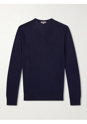 N.PEAL - Conduit Cashmere and Silk-Blend Sweater - Men - Blue - S