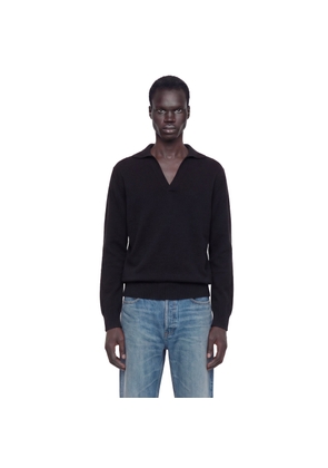 Seamless Cashmere Silk Knit Polo