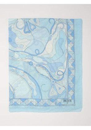 PUCCI Neck Scarf Woman color Gnawed Blue
