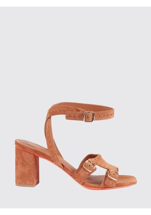 SANTONI Heeled Sandal Woman color Brown
