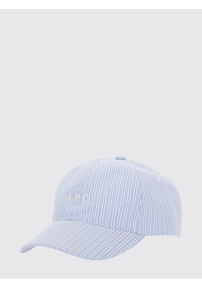 A. P.C. Hat Men color Gnawed Blue