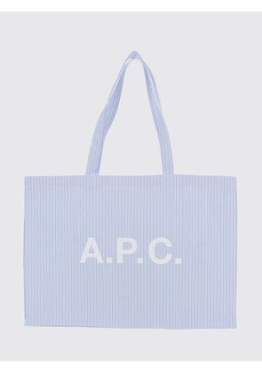 A. P.C. Shoulder Bag Men color Gnawed Blue