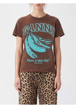 GANNI Sweatshirt Woman color Coffee