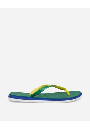 Brasil Twist Flip Flops Green