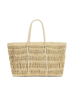 The Row Georgica Tote Bag in Natural - Cream. Size all.