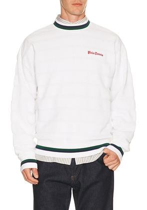 Polo Ralph Lauren Bar Stripe Polo Tennis Pullover in White - White. Size XL/1X (also in M, L, XXL/2X).