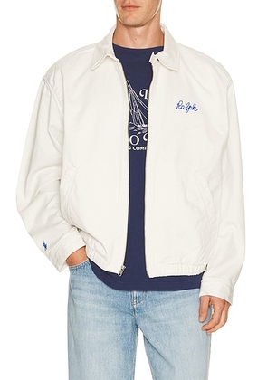 Polo Ralph Lauren Farm Windbreaker Jacket in Deckwash White - White. Size L (also in M).