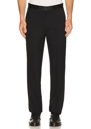 Theory Mayer Tuxedo Pant in Stretch Wool in Black - Black. Size 30 (also in 28, 32, 34, 36, 38).