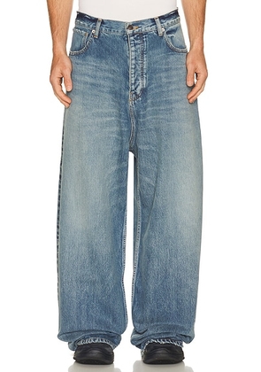 Balenciaga Baggy Fit Jeans in Dark Blue - Blue. Size XL/1X (also in L).
