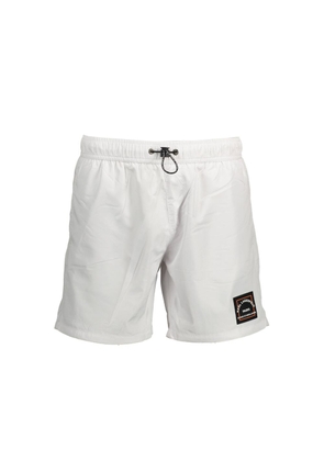 Karl Lagerfeld Bianco Polyester Men's Swim Boxer - S