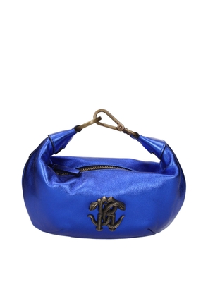 Roberto Cavalli Blue Leather Handbag