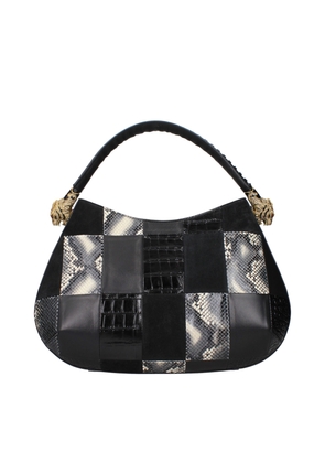 Roberto Cavalli Black Leather Handbag
