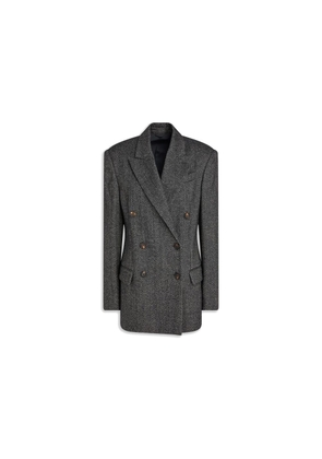 Brunello Cucinelli Black Elastane Blazer - 42