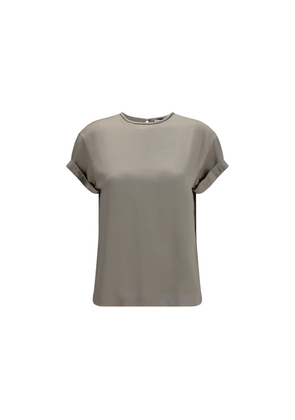 Brunello Cucinelli Beige Elastane Blouse - M