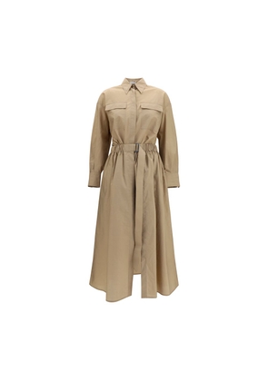 Brunello Cucinelli Beige Cotton Casual Dress - L
