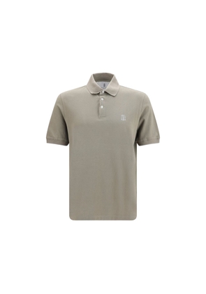 Brunello Cucinelli Bicolor Cotton Polo Shirt - S