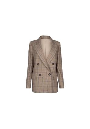 Brunello Cucinelli Brown Linen Blazer - 42