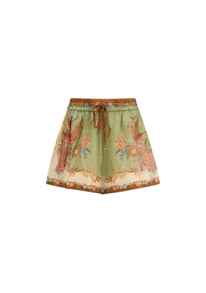 Zimmermann Multicolor Silk Bermuda Shorts - 0/XS