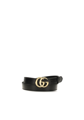 Gucci Black Calf Leather Bos Taurus Regular Belt - 115 cm / 46 Inches