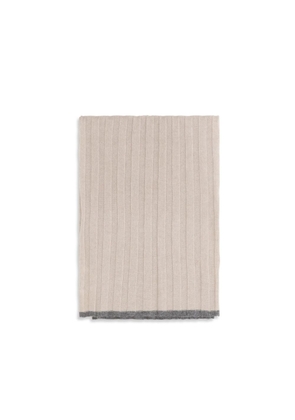Brunello Cucinelli Beige Cashmere Scarf