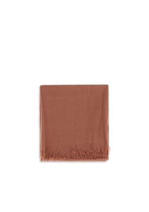 Brunello Cucinelli Orange Cashmere Foulard