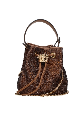 Versace Brown Satin Handbag
