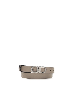 Ferragamo Gray Calf Leather Bos Taurus Regular Belt - 75 cm / 30 Inches