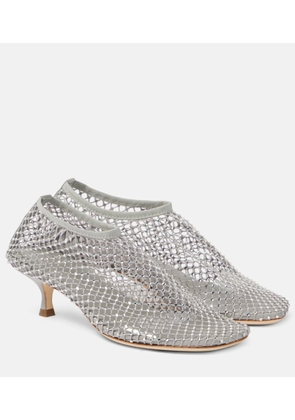 Christopher Esber Minette crystal-embellished fishnet pumps