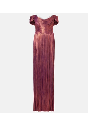 Maria Lucia Hohan Sharon off-shoulder silk gown