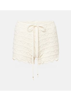 Bananhot Mina crochet cotton-blend shorts