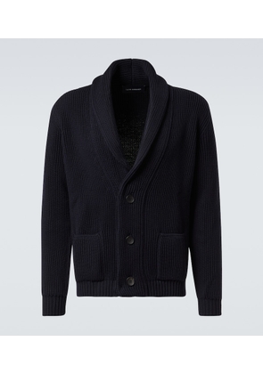 Thom Sweeney Ribbed-knit wool cardigan