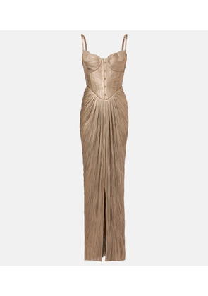 Maria Lucia Hohan Noemie gathered bustier gown
