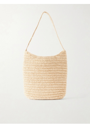 The Row - Alma Leather-trimmed Raffia Tote - Neutrals - One size