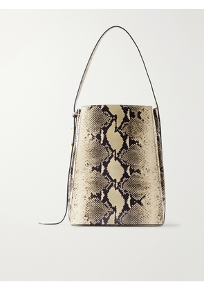 AMANU - Somalia Snake-effect Leather Shoulder Bag - Animal Print - One size