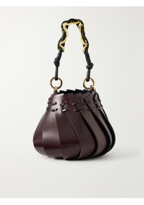 AMANU - Burundi Leather Mini Bag - Brown - One size