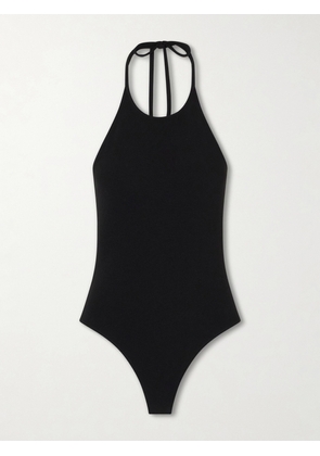 Lisa Marie Fernandez - Halter Maillot Swimsuit - Black - 1,2,3,4