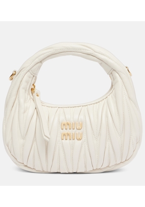 Miu Miu Wander Mini matelasse leather shoulder bag