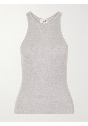TWP - Harbor Ribbed-knit Tank - Gray - x small,small,medium,large