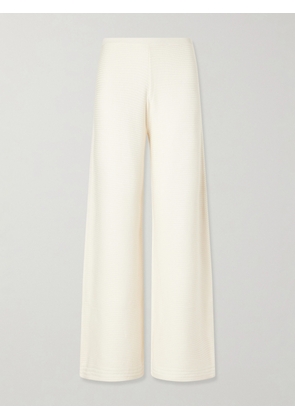 La Ligne - Babs Crocheted Cotton-blend Wide-leg Pants - Neutrals - xx small,x small,small,medium,large,x large