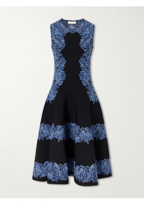 Ulla Johnson - Iona Jacquard-knit Midi Dress - Blue - x small,small,medium,large,x large