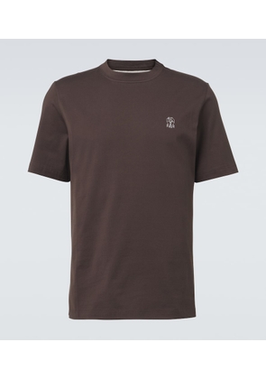 Brunello Cucinelli Logo cotton jersey T-shirt