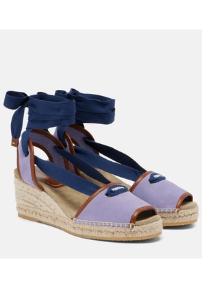 Versace Lola suede espadrille wedges