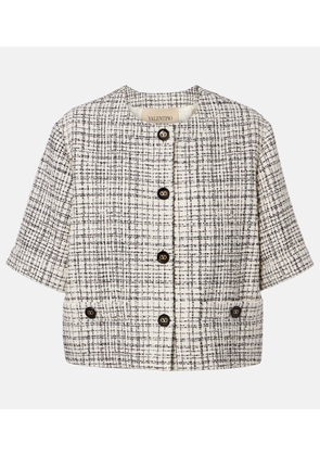 Valentino Cotton-blend tweed jacket