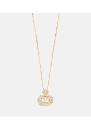 Valentino VLogo SwarovskiÂ®-embellished pendant necklace