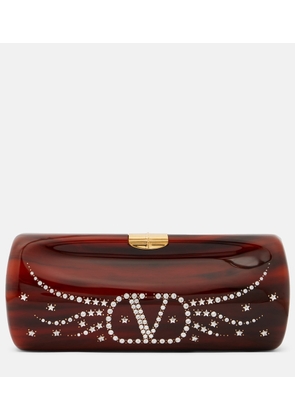 Valentino Garavani Pince Small resin clutch