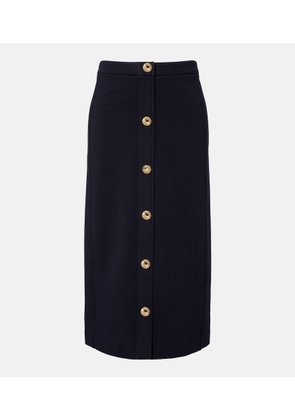 'S Max Mara Cotton-blend midi skirt